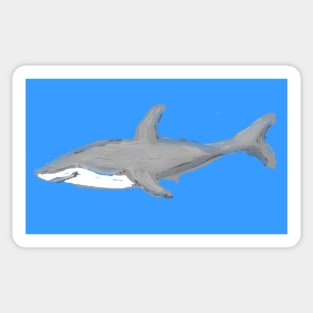 Shark silhouette Sticker